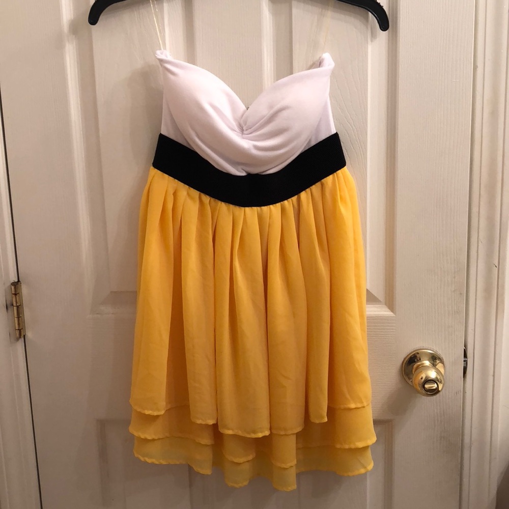 Strapless summer dress